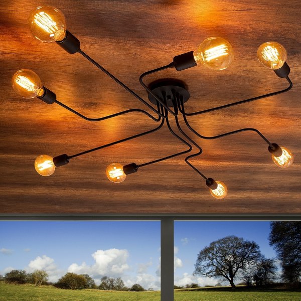 Plafonnier Truva N-698 - Noir Plafonnier Truva N-698 - Noir