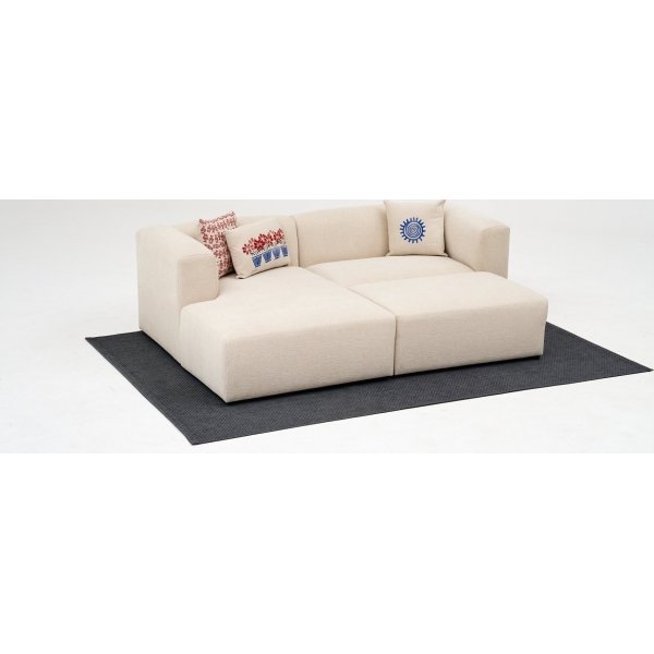 Linden mini divansoffa vänster - Cream Linden mini divansoffa vänster - Cream