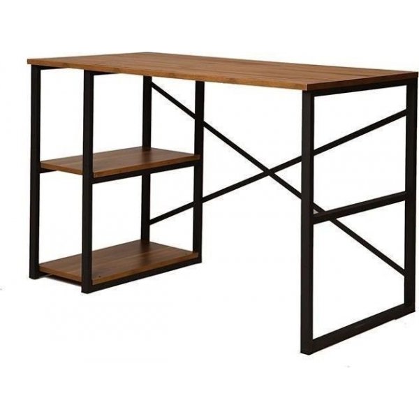 Athena skrivbord 120x65 cm - Furu/svart Athena skrivbord 120x65 cm - Furu/svart