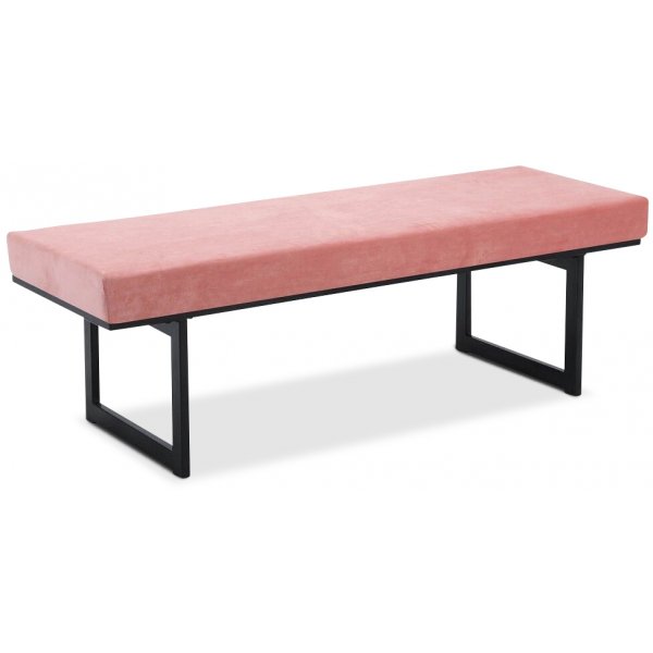 Above sittbnk - Rosa sammet / Svart