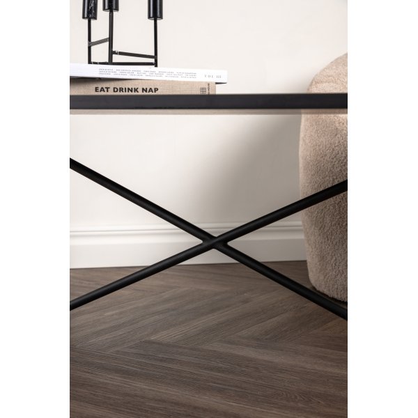 Table basse Pryor 110 x 70 cm - Noir