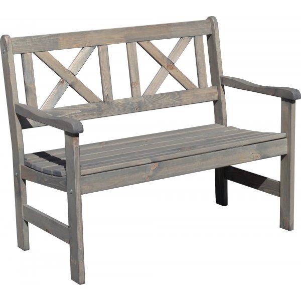 Europe trädgårdsbänk 2-sits - Grå Europe trädgårdsbänk 2-sits - Grå