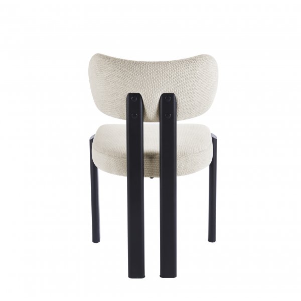 Matgrupp Salvador matbord �120cm i gr� sten med 4st Callum matstol i beige tyg