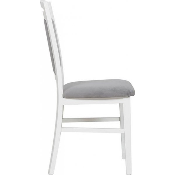 Chaise de salle  manger Lucan - Gris/blanc
