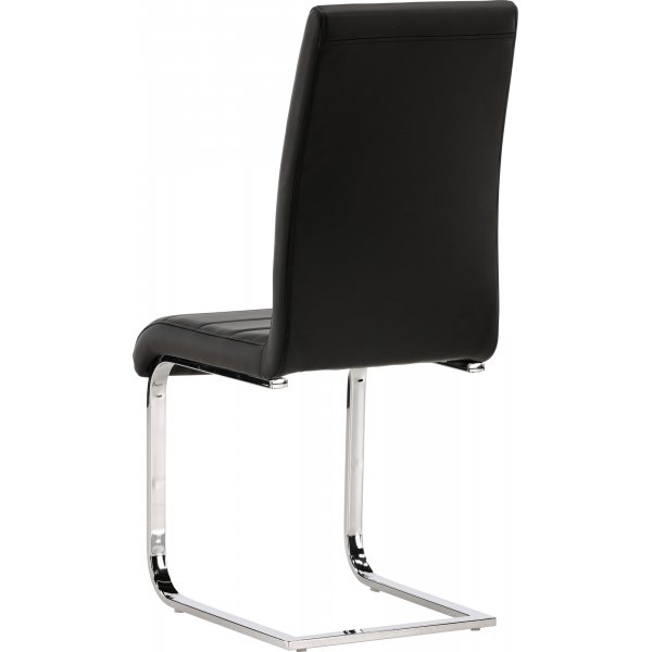 Tempo matstol - Svart PU