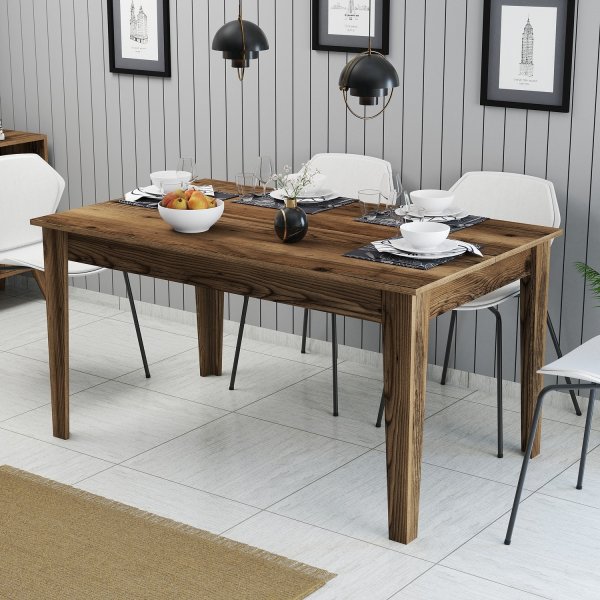 Table à manger Milan 145 x 88 cm - Noyer Table à manger Milan 145 x 88 cm - Noyer