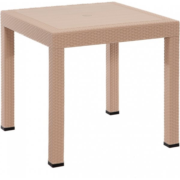 Groupe de repas d\\\'extrieur Meco avec fauteuils - Cappuccino