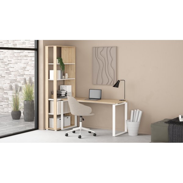 Bureau Sign 150 cm - Blanc/hickory Bureau Sign 150 cm - Blanc/hickory