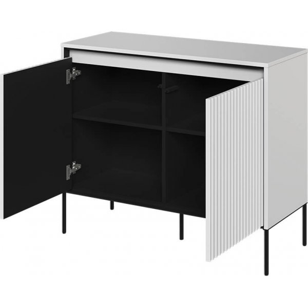 Meuble Trend H83 cm - Blanc/noir Meuble Trend H83 cm - Blanc/noir