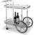 Chariot de service Rochester en chrome + Pieds de meubles Chariot de service Rochester en chrome + Pieds de meubles