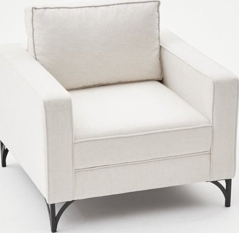 Berlin fåtölj - Gräddvit/svart Berlin fåtölj - Gräddvit/svart