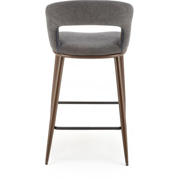 Tabouret de bar Pelican 114 - Gris/noyer
