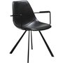 Pitch karmstol - Vintage svart