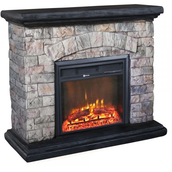 Elektrisk öppen spis Willburn Brick Edition dekorationsbrasa - Tegel/svart Elektrisk öppen spis Willburn Brick Edition dekorationsbrasa - Tegel/svart