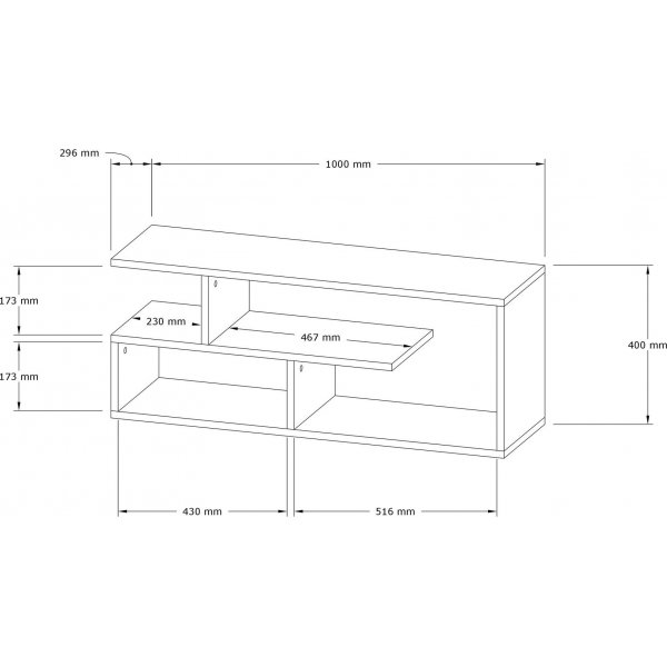 Banc multimédia Cafu - Noir Banc multimédia Cafu - Noir