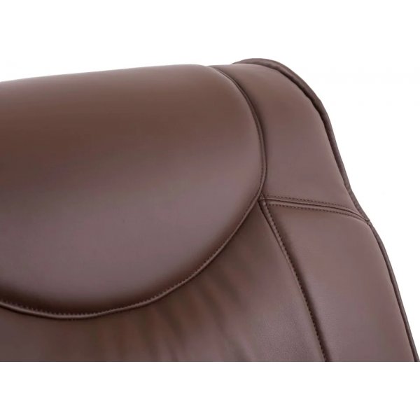 Jacqueline reclinerfåtölj i brunt ekoläder Jacqueline reclinerfåtölj i brunt ekoläder