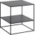 Table basse Landia noire carre 50 x 50 x 50 cm