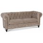 Chesterfield Montgomery 2-sits soffa - Beige sammet