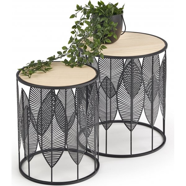 Monastir salontafel - Zwart & Hout Monastir salontafel - Zwart & Hout