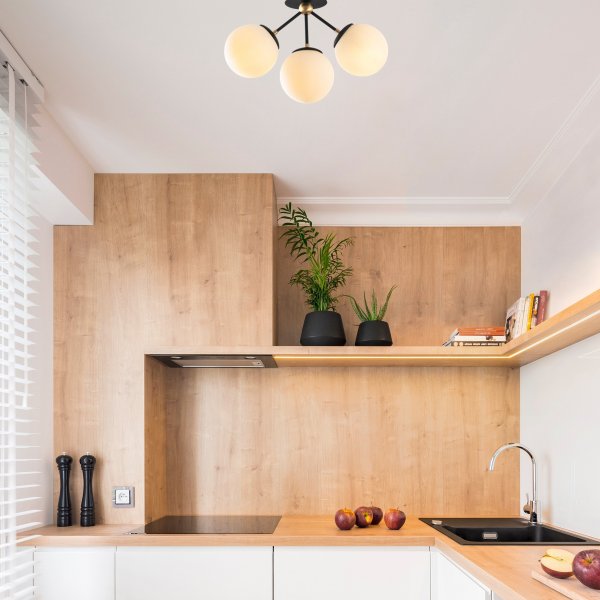 Plafonnier Gondola 1311 - Blanc/noir