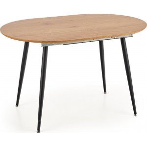 Rocky eettafel 120-160 cm - Eiken/zwart