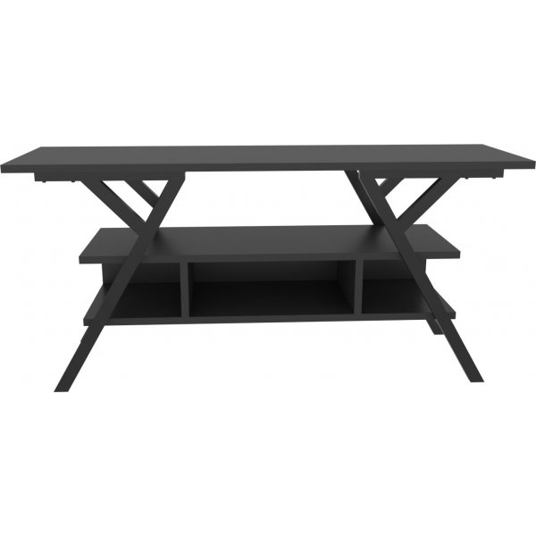 Minerva TV-bnk - Svart/antracit