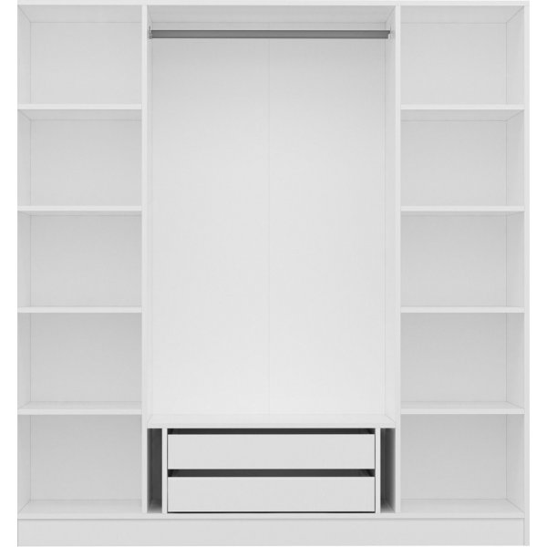 Armoire Capeto 180 cm - Blanc