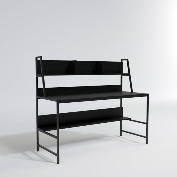 Demir skrivbord 140 x 60 cm - Svart