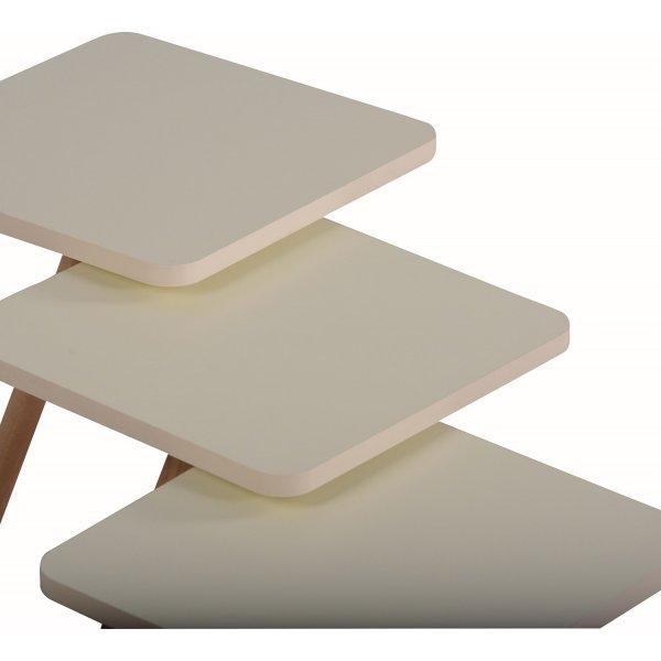 Driedubbel gedekte tafel 34 x 34 cm - Creme Driedubbel gedekte tafel 34 x 34 cm - Creme