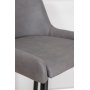 Argon barkruk - Grijze microfiber