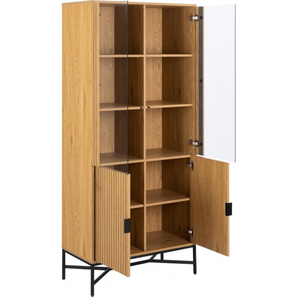 Jaipur vitrinskp - Natur/matt svart