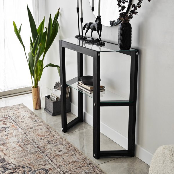 Table en relief Via 85 x 31 cm - Anthracite Table en relief Via 85 x 31 cm - Anthracite