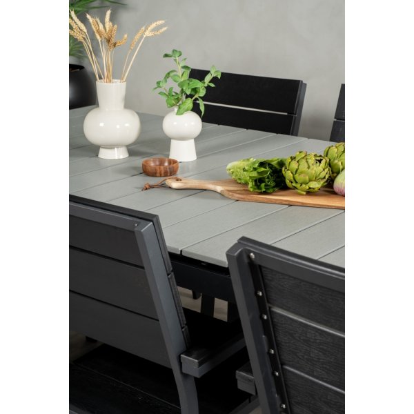 Levels utematgrupp med 6 st Levels stolar Nr2 - Svart/Grå Levels utematgrupp med 6 st Levels stolar Nr2 - Svart/Grå