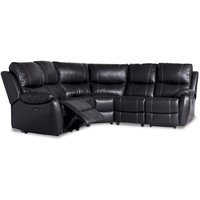 Enjoy Chicago recliner- hörnsoffa - 4-sits (el) i svart konstläder Enjoy Chicago recliner- hörnsoffa - 4-sits (el) i svart konstläder