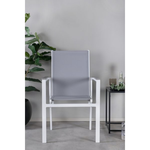 Parma matstol - Grå/Vit Parma matstol - Grå/Vit