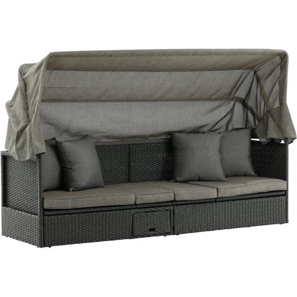 Nopy solsäng - Svart/Grå Nopy solsäng - Svart/Grå