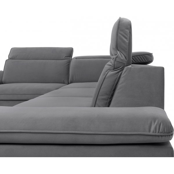 Darby hörnbäddsoffa vänster - Grå Darby hörnbäddsoffa vänster - Grå