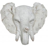 Trädgårdskonst Staty elefant (vägghängd) - H60 cm Trädgårdskonst Staty elefant (vägghängd) - H60 cm