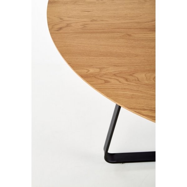 Table à manger Raphael Ø120 cm - Chêne/noir Table à manger Raphael Ø120 cm - Chêne/noir