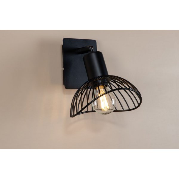 Nätthult vägglampa - Svart Nätthult vägglampa - Svart