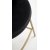 Tabouret de bar Pelican 113 - Noir/blanc/or