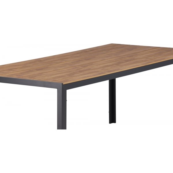 Table d\\\'extérieur 205 x 90 cm noir/naturel - Copacabana Table d\\\'extérieur 205 x 90 cm noir/naturel - Copacabana