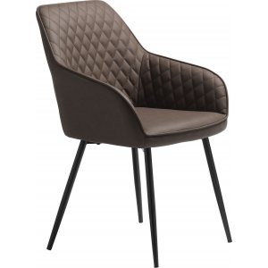 Fauteuil Florida en PU marron