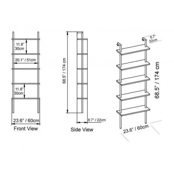 Bibliothque Paula - Blanc