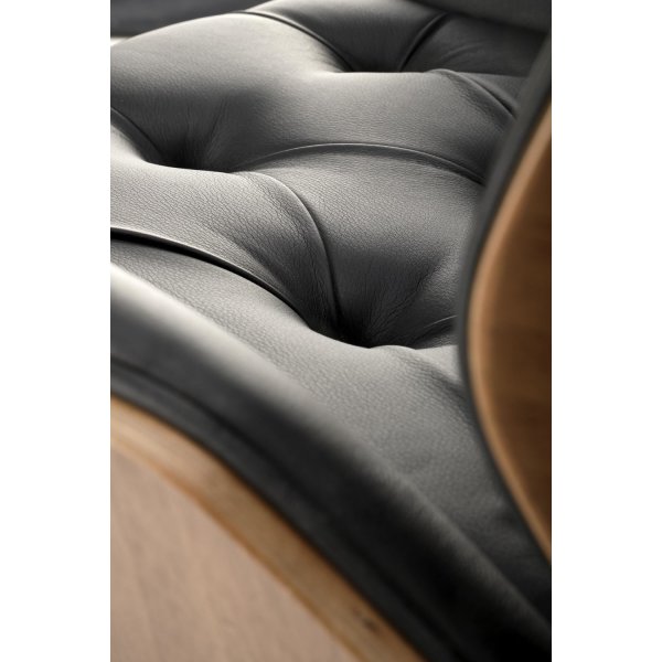 Chaise de bureau Gavin - Noir/noyer