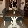 Motsvarade förväntningarna på alla plan! Super nöjd. Provence matgrupp - Bord inklusive 6 st stolar - Brun / grå