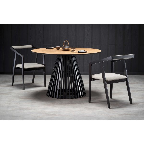 Table  manger Issey 120 cm - Chne/noir