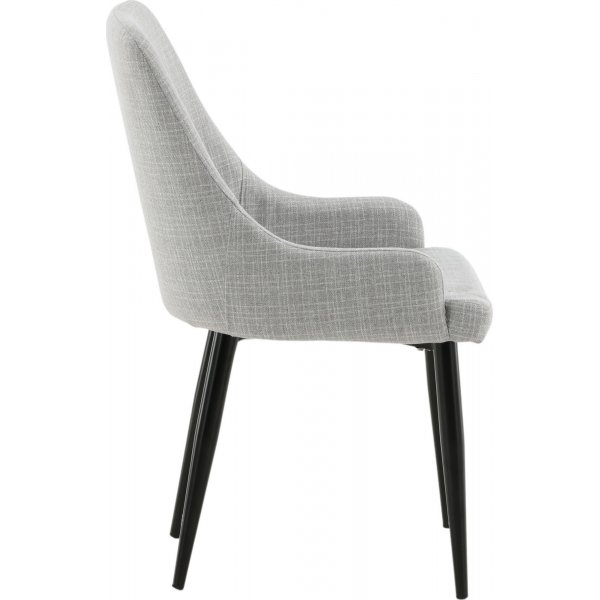 Chaise de salle  manger Paradis - Gris clair/noir