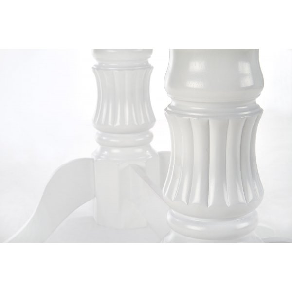 Leonardo uitschuifbare witte eettafel 90x150-190 cm