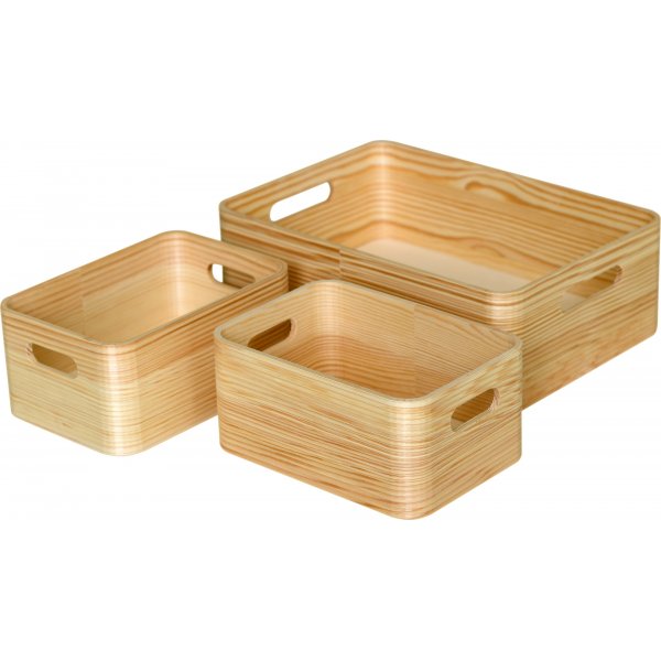 Cello korgar 3 st - Furu Cello korgar 3 st - Furu